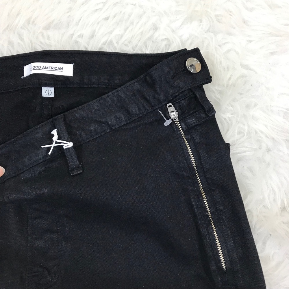 NEW Good American High Waist side zip skinny jeans - Picture 5 of 8